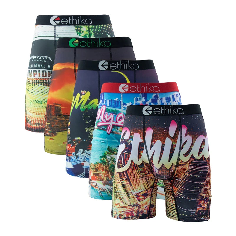 ETHIKA MenUnderpants 5Pcs Plus Size L-3xl