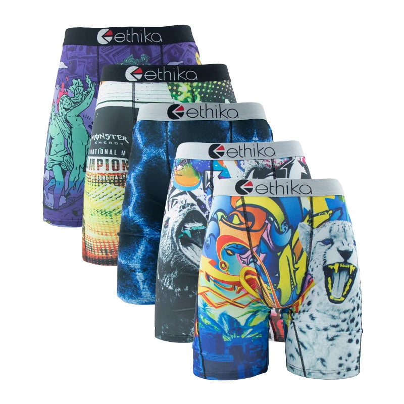 ETHIKA MenUnderpants 5Pcs Plus Size L-3xl