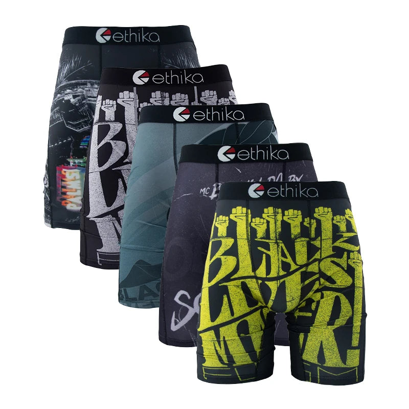 ETHIKA MenUnderpants 5Pcs Plus Size L-3xl