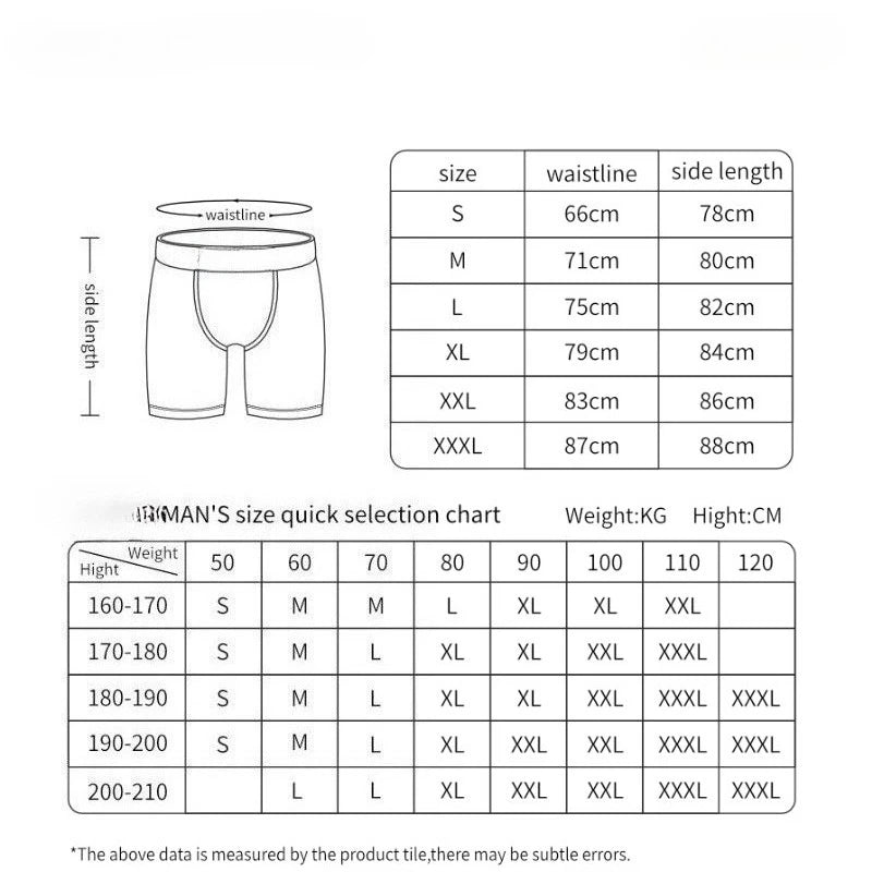 ETHIKA MenUnderpants 5Pcs Plus Size L-3xl