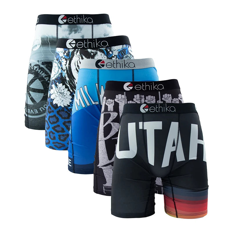 ETHIKA MenUnderpants 5Pcs Plus Size L-3xl
